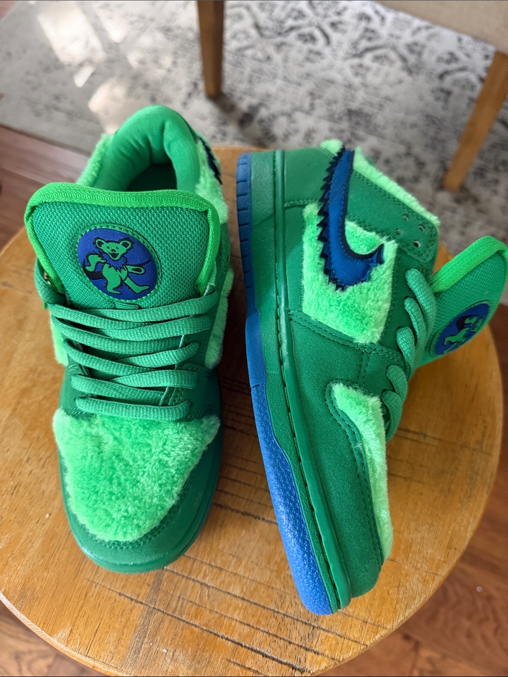 Nike SB Dunk Low Greatful Dead Green Bear Sneakers Size 7